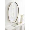 image:imageKate and Laurel Rollo Modern Oval Metal Framed Mirror 20x30 Gold Decorative Contemporary Mirror Decor for WallGold
