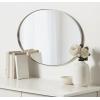 image:imageKate and Laurel Rollo Modern Oval Metal Framed Mirror 20x30 Gold Decorative Contemporary Mirror Decor for WallSilver