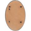 image:imageKate and Laurel Rollo Modern Oval Metal Framed Mirror 20x30 Gold Decorative Contemporary Mirror Decor for WallSilver