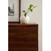 image:imageKate and Laurel Semsa Modern Fluted TwoDoor Wall Cabinet 30 x 10 x 14 Walnut Brown Decorative Storage Cabinet for Use as Floating Nightstand or Floating TV Shelf