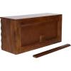 image:imageKate and Laurel Semsa Modern Fluted TwoDoor Wall Cabinet 30 x 10 x 14 Walnut Brown Decorative Storage Cabinet for Use as Floating Nightstand or Floating TV Shelf