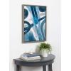 image:imageKate and Laurel Sylvie Abstract Blue and Gray Watercolor Framed Canvas Wall Art 18x24 Gray