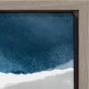 image:imageKate and Laurel Sylvie Abstract Blue and Gray Watercolor Framed Canvas Wall Art 18x24 Gray