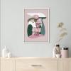 image:imageKate and Laurel Sylvie Abstract Figure 4 Framed Canvas Wall Art by Maggie Stephenson 18x24 White Feminine Floral Garden Wall ArtWhite