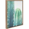 image:imageKate and Laurel Sylvie Cactus Framed Canvas Wall Art by F2 Images 18x24 Gold