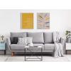 image:imageKate and Laurel Sylvie Change The World Nap Framed Canvas Wall Art by Apricot and Birch 18x24 White Humorous Motivational Art for Wall