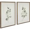 image:imageKate and Laurel Sylvie Eucalyptus 4a amp Eucalyptus 4b Framed Canvas Wall Art Set by Maja Mitrovic of Makes My Day Happy 2 Piece 18x24 Gold Chic Greenery Wall DcorGold