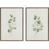 image:imageKate and Laurel Sylvie Eucalyptus 4a amp Eucalyptus 4b Framed Canvas Wall Art Set by Maja Mitrovic of Makes My Day Happy 2 Piece 18x24 Gold Chic Greenery Wall DcorGold
