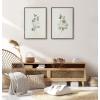 image:imageKate and Laurel Sylvie Eucalyptus 4a amp Eucalyptus 4b Framed Canvas Wall Art Set by Maja Mitrovic of Makes My Day Happy 2 Piece 18x24 Gold Chic Greenery Wall DcorGold