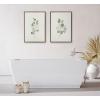 image:imageKate and Laurel Sylvie Eucalyptus 4a amp Eucalyptus 4b Framed Canvas Wall Art Set by Maja Mitrovic of Makes My Day Happy 2 Piece 18x24 Gold Chic Greenery Wall DcorGold