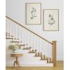 image:imageKate and Laurel Sylvie Eucalyptus 4a amp Eucalyptus 4b Framed Canvas Wall Art Set by Maja Mitrovic of Makes My Day Happy 2 Piece 18x24 Gold Chic Greenery Wall DcorNatural