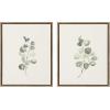 image:imageKate and Laurel Sylvie Eucalyptus 4a amp Eucalyptus 4b Framed Canvas Wall Art Set by Maja Mitrovic of Makes My Day Happy 2 Piece 18x24 Gold Chic Greenery Wall DcorGold