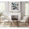 image:imageKate and Laurel Sylvie Gilded Watercolor Framed Canvas Wall Art by Amy Lighthall 30 x 30 Gray Modern Abstract Statement Piece for Living Room Bedroom Entryway OfficeGray