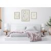 image:imageKate and Laurel Sylvie Going in Circles Grow and Minimalist Woman Framed Linen Textured Canvas Wall Art Set by Teju Reval of SnazzyHues Set of 3 Bright Gold Frames Abstract Art for WallGold