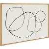 image:imageKate and Laurel Sylvie Going in Circles Grow and Minimalist Woman Framed Linen Textured Canvas Wall Art Set by Teju Reval of SnazzyHues Set of 3 Bright Gold Frames Abstract Art for WallGold
