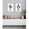 image:imageKate and Laurel Sylvie Modern Botanical Vases Framed Canvas Wall Art Set by The Creative Bunch Studio 2 Piece 18x24 Natural Contemporary Plant Art for Wall