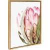 image:imageKate and Laurel Sylvie Pink Protea Flower Framed Canvas Wall Art by Amy Peterson 18x24 Gold