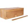 image:imageKate and Laurel Townsend Modern Floating Media Cabinet 36 x 12 x 12 Natural Wood Decorative Geometric Floating Console Table with Storage for Use as Living Room Storage or WallMounted Bar Cabinet