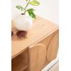 image:imageKate and Laurel Townsend Modern Floating Media Cabinet 36 x 12 x 12 Natural Wood Decorative Geometric Floating Console Table with Storage for Use as Living Room Storage or WallMounted Bar Cabinet
