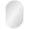 image:imageKate and Laurel Travis Modern Capsule Wall Mirror 20 x 30 White Chic Geometric Wall Hanging Mirror for Display