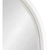 image:imageKate and Laurel Travis Modern Capsule Wall Mirror 20 x 30 White Chic Geometric Wall Hanging Mirror for Display