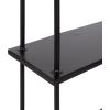 image:imageKate and Laurel Walters Modern 3Tier Hanging Shelf 21 x 32 Black Decorating Wall Mounted Storage Shelf for WallBlack