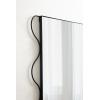 image:imageKate and Laurel Wriggle Modern Scalloped Rectangle Mirror 24 x 36 Black Decorative Wavy Mirror with Unique Rippled Edge for Use as Contemporary Bathroom Vanity Mirror