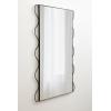 image:imageKate and Laurel Wriggle Modern Scalloped Rectangle Mirror 24 x 36 Black Decorative Wavy Mirror with Unique Rippled Edge for Use as Contemporary Bathroom Vanity Mirror