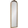 image:imageKate and Laurel Arendahl Traditional Ornate Slim Panel Wall Mirror 9 x 32 Gold Vintage Tall Mirror for Use as Versatile Entryway or Bedroom Wall Decor