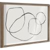 image:imageKate and Laurel Blake 869 Going In Circles Framed Printed Glass Wall Art by Teju Reval of SnazzyHues 18x24 Natural Beautiful Abstract Wall DecorGold