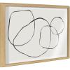 image:imageKate and Laurel Blake 869 Going In Circles Framed Printed Glass Wall Art by Teju Reval of SnazzyHues 18x24 Natural Beautiful Abstract Wall DecorNatural