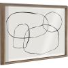 image:imageKate and Laurel Blake 871 Modern Circles Framed Printed Glass Wall Art by Teju Reval of SnazzyHues 18x24 Gold Beautiful Abstract Wall DcorGold