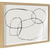 image:imageKate and Laurel Blake 871 Modern Circles Framed Printed Glass Wall Art by Teju Reval of SnazzyHues 18x24 Natural Beautiful Abstract Wall Dcor