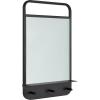 image:imageKate and Laurel Decatur Modern Dry Erase Wall Organizer with Hooks 18 x 5 x 30 Black Decorative Command Center Wall Organization