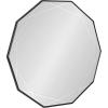 image:imageKate and Laurel Deka Modern Geometric Wall Mirror 25 x 26 Black Decorative Etched Geometric Mirror for Wall with Starburst Shape and Contemporary FinishBlack