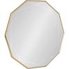 image:imageKate and Laurel Deka Modern Geometric Wall Mirror 25 x 26 Black Decorative Etched Geometric Mirror for Wall with Starburst Shape and Contemporary FinishGold