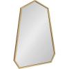 image:imageKate and Laurel Hammell Midcentury Framed Wall Mirror 23 x 30 Gold Decorative Modern Oversized DiamondInspired Geometric Heptagon Shaped Mirror for WallGold