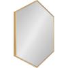 image:imageKate and Laurel Rhodes Modern Hexagon Wall Mirror 31 x 22 Dark Silver Chic Geometric Wall MirrorGold