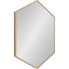 image:imageKate and Laurel Rhodes Modern Hexagon Wall Mirror 31 x 22 Dark Silver Chic Geometric Wall MirrorNatural