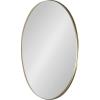 image:imageKate and Laurel Rollo Modern Oval Metal Framed Mirror 20x30 Gold Decorative Contemporary Mirror Decor for WallGold