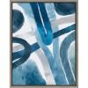 image:imageKate and Laurel Sylvie Abstract Blue and Gray Watercolor Framed Canvas Wall Art 18x24 Gray