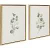 image:imageKate and Laurel Sylvie Eucalyptus 4a amp Eucalyptus 4b Framed Canvas Wall Art Set by Maja Mitrovic of Makes My Day Happy 2 Piece 18x24 Gold Chic Greenery Wall DcorGold