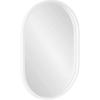 image:imageKate and Laurel Travis Modern Capsule Wall Mirror 20 x 30 White Chic Geometric Wall Hanging Mirror for Display