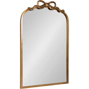 image:imageKate and Laurel Arendahl Antique Ornate Ribbon Arched Mirror 19 x 29 Gold Decorative BaroqueStyle Vintage Arch Mirror with Ornamental Ribbon for Kids Room or Dorm Room Decor29L x 19W
