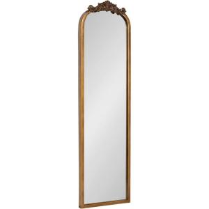 image:imageKate and Laurel Arendahl Traditional Ornate Slim Panel Wall Mirror 9 x 32 Gold Vintage Tall Mirror for Use as Versatile Entryway or Bedroom Wall Decor