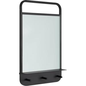 image:imageKate and Laurel Decatur Modern Dry Erase Wall Organizer with Hooks 18 x 5 x 30 Black Decorative Command Center Wall Organization