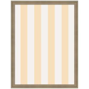 image:imageKate and Laurel Framed Fabric Pinboard 20 x 26 Printed Linen Classic Bulletin Board for Use as a Vision Board or Wall Organization Florence Light Brown Frame