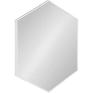 image:imageKate and Laurel Rhodes Modern Hexagon Wall Mirror 31 x 22 Dark Silver Chic Geometric Wall MirrorWhite