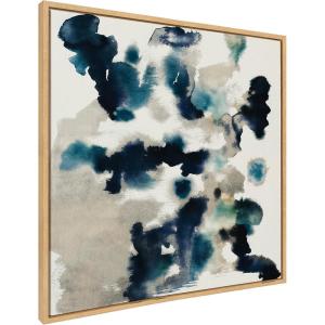image:imageKate and Laurel Sylvie Gilded Watercolor Framed Canvas Wall Art by Amy Lighthall 30 x 30 Gray Modern Abstract Statement Piece for Living Room Bedroom Entryway OfficeNatural