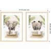 image:imageElephant Palm Bathtub 2 Piece Framed Wall Art Print Set by Amy Peterson
